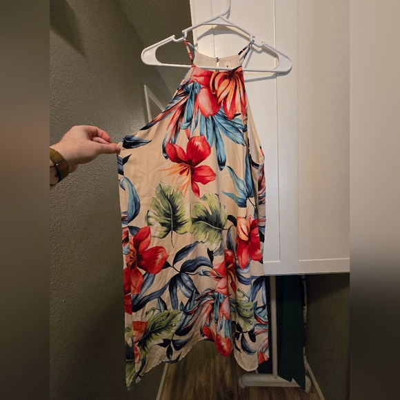 Floral Halter Dress - Picture 1 of 5